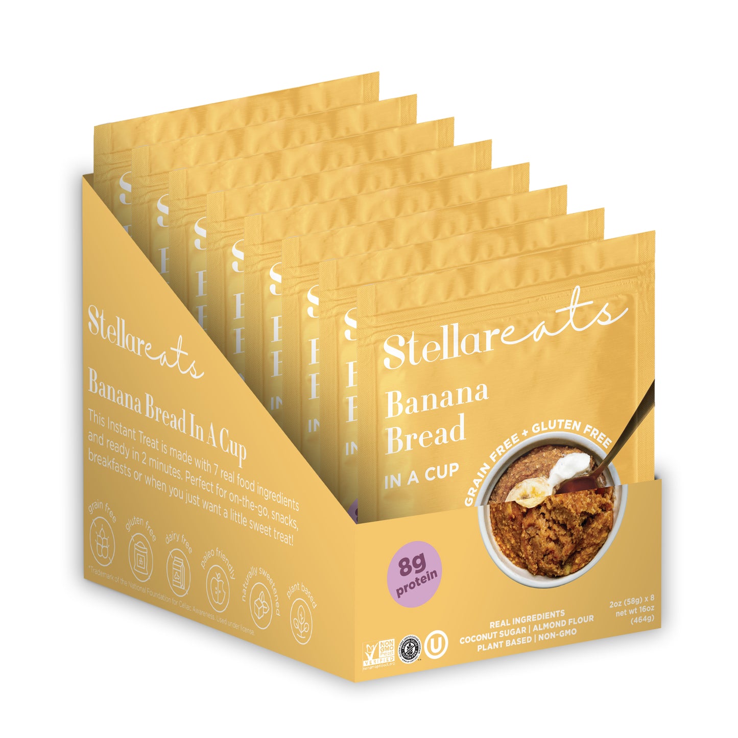 Banana Bread In A Cup (8 pack)