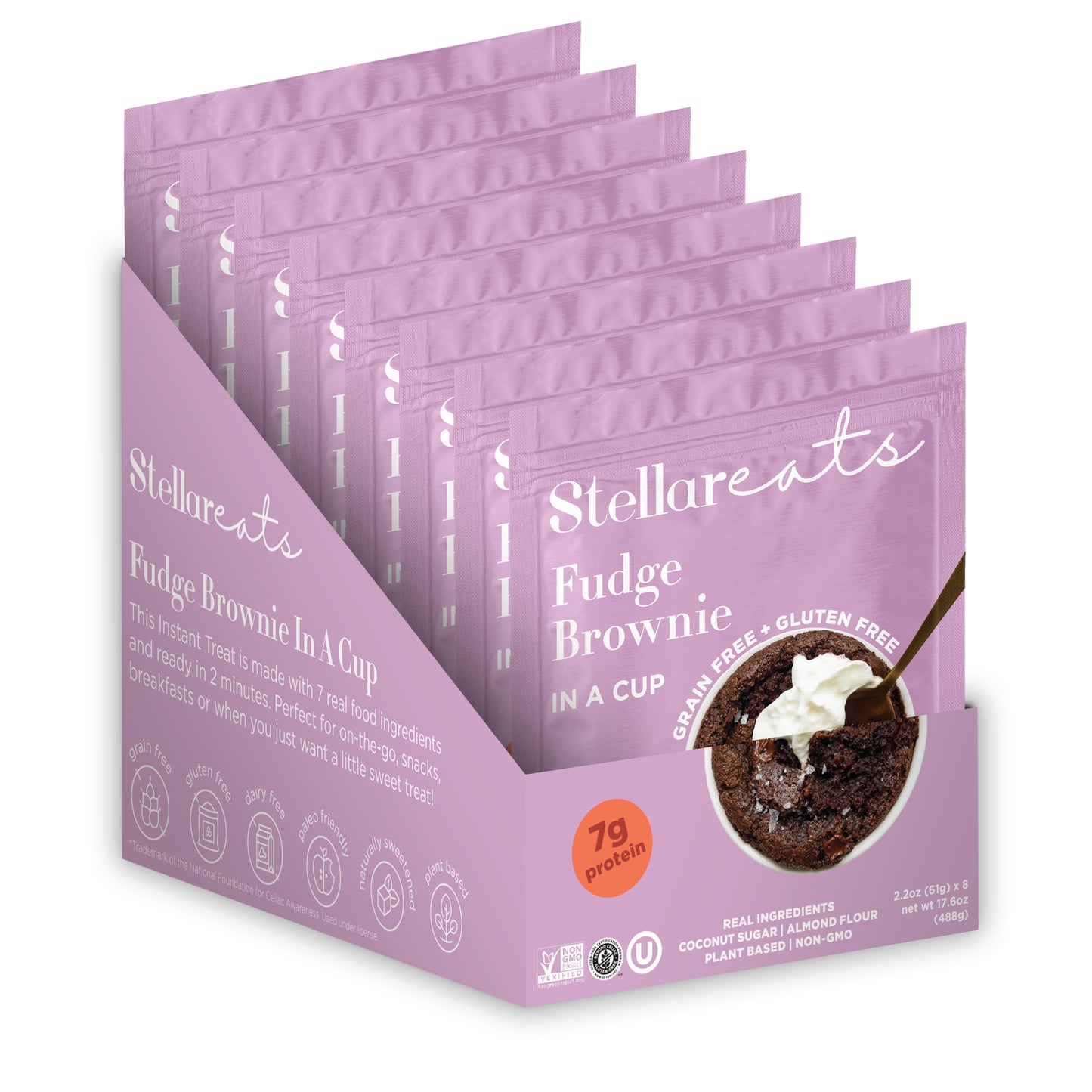 Fudge Brownie In A Cup (8 pack)