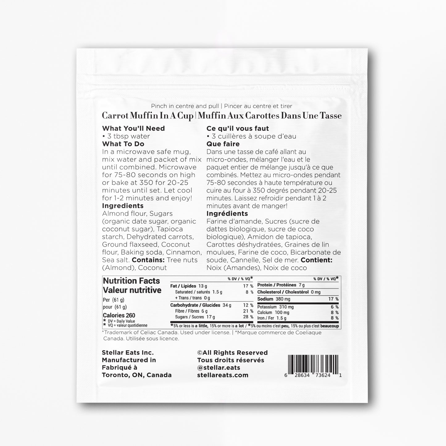 Carrot Muffin In A Cup (8 pack)