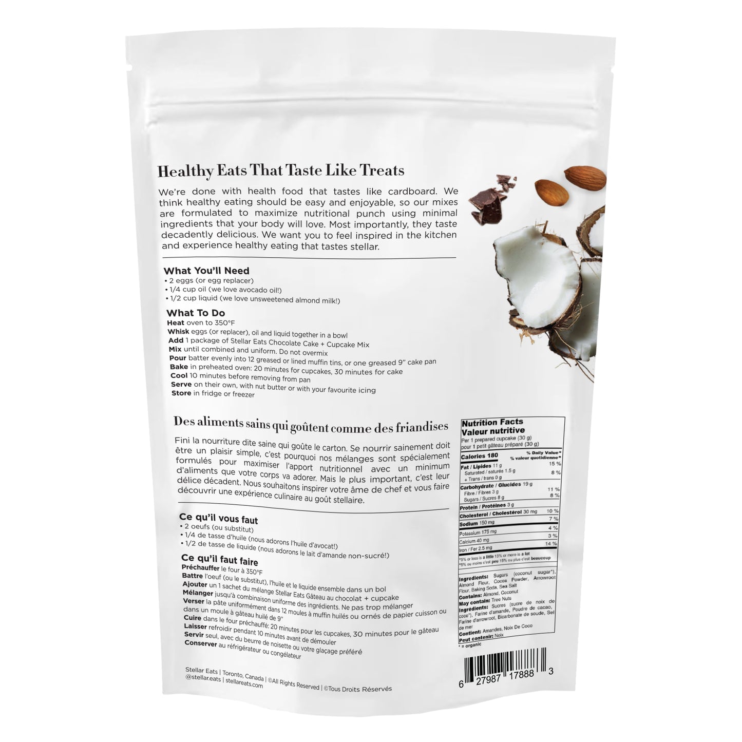 Grain Free Chocolate Cake + Cupcake Mix