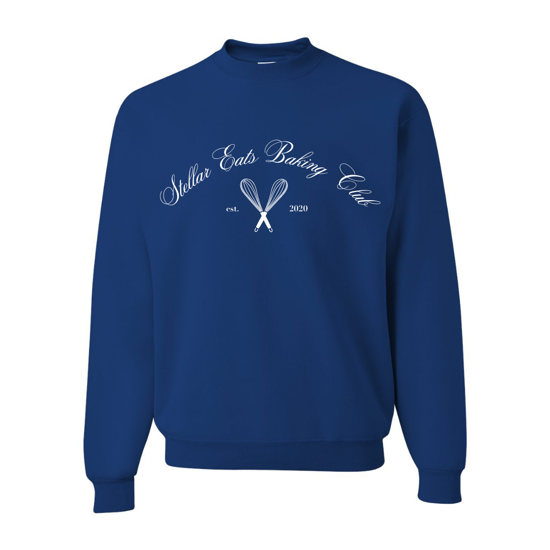 Stellar Eats Baking Club Crewneck - Royal Blue