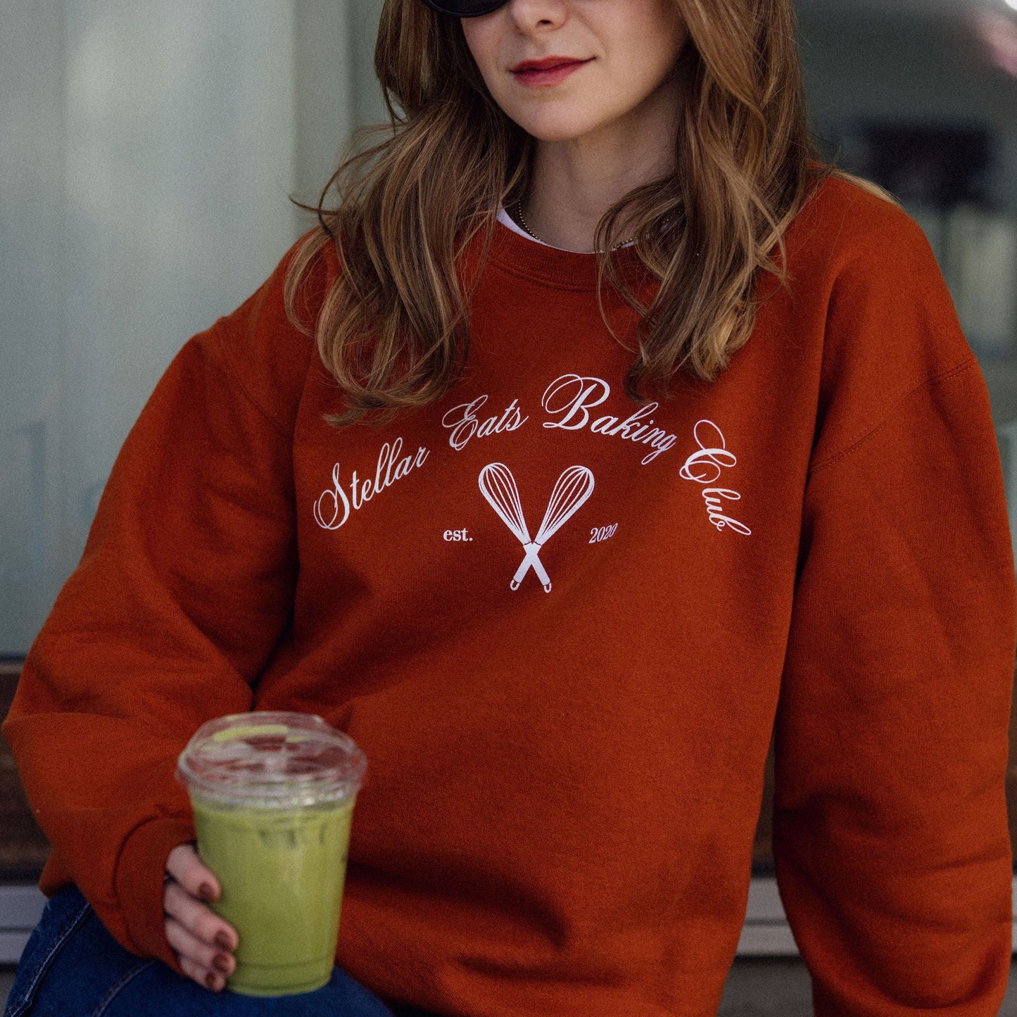 Stellar Eats Baking Club Crewneck - Burnt Orange